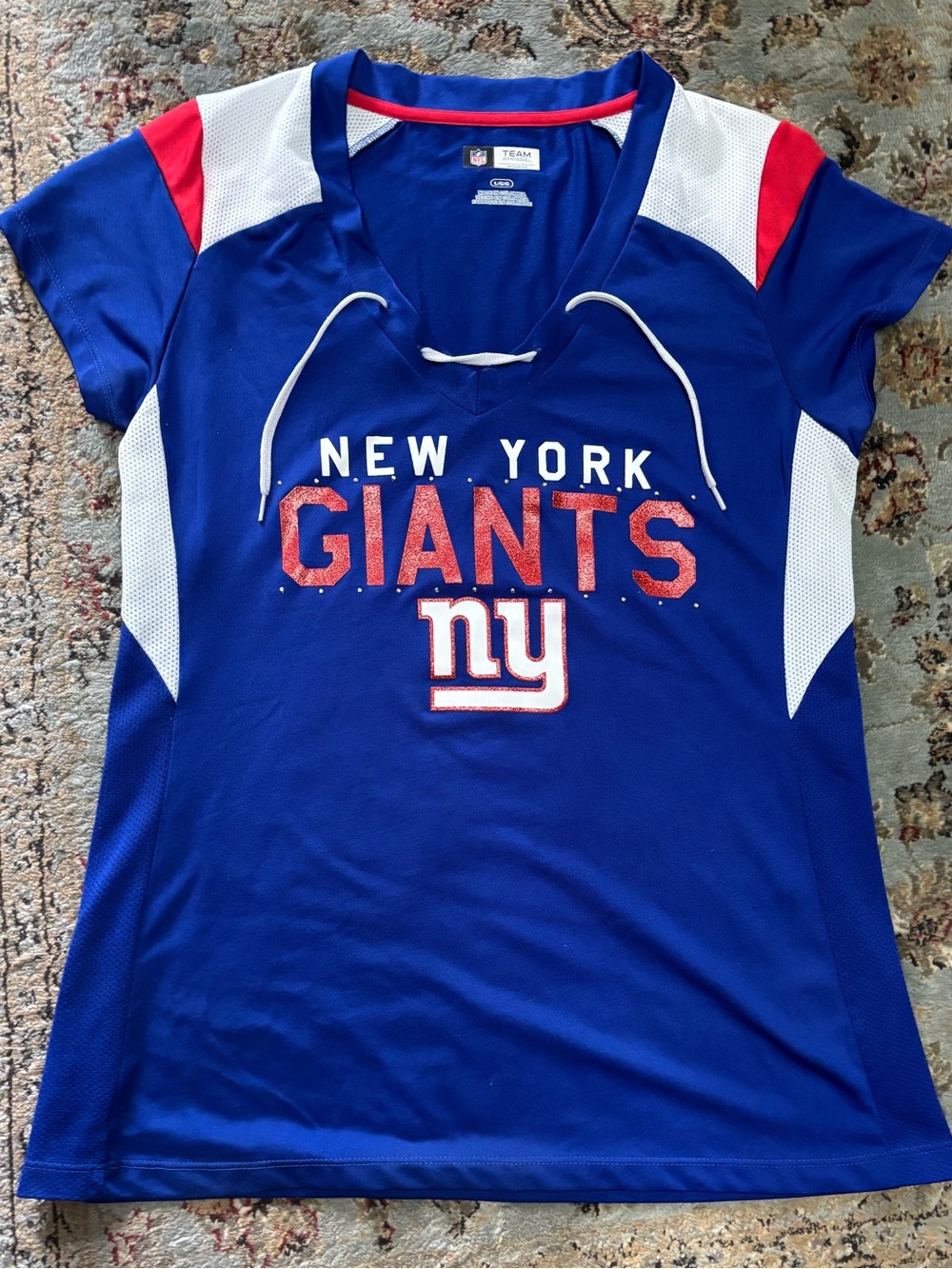 NFL New York Giants Blue Women's Jersey Tee